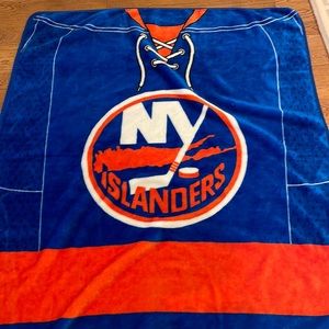 NHL NY islanders fuzzy throw blanket